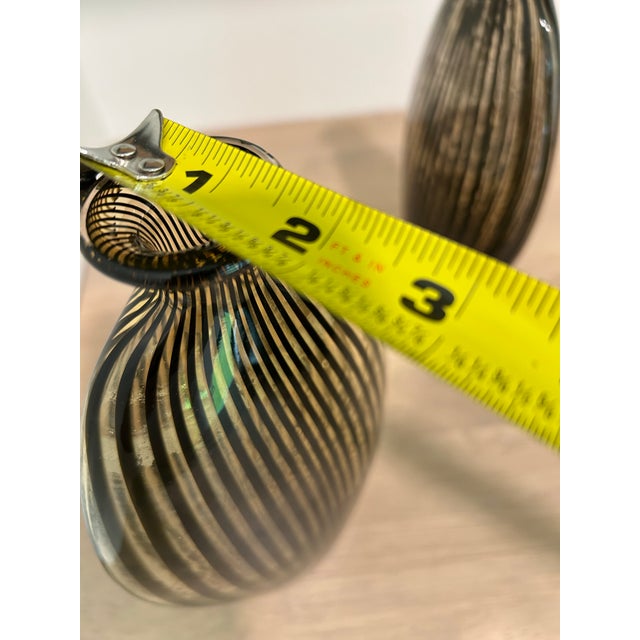 Pair of Midcentury Art Deco Style Murano Glass Attributed to Dino Martens Atomic Swirl Art Glass From the 1950’s For Sale - Image 12 of 12