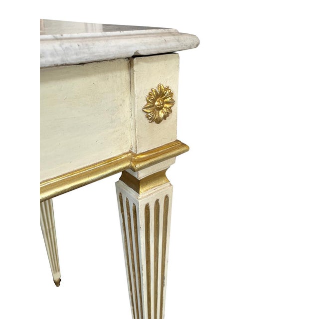 Early 20th Century Pair of Italian Neoclassical Consoles For Sale - Image 4 of 6