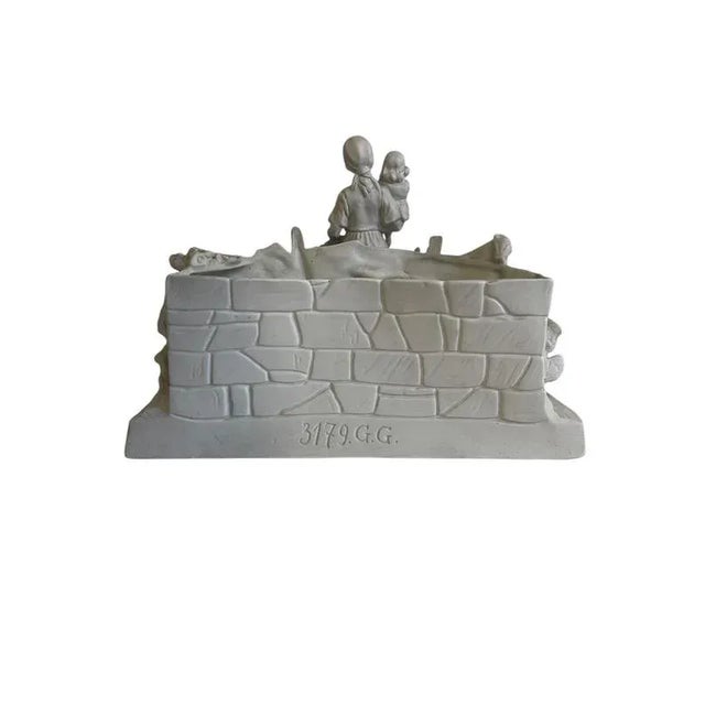 Biscuit Ceramic Composition Figurine For Sale - Image 4 of 8