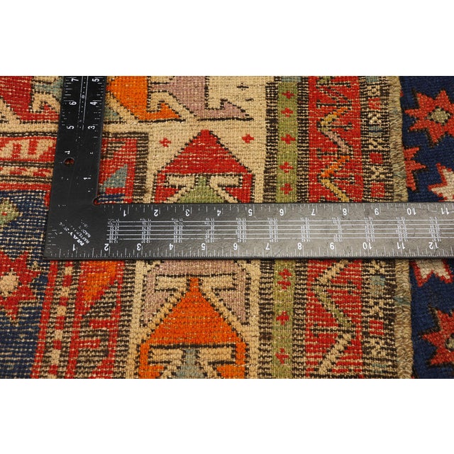Textile Late 19th Century Caucasian Kazak Prayer Rug, 03'04 X 03'10 For Sale - Image 7 of 10