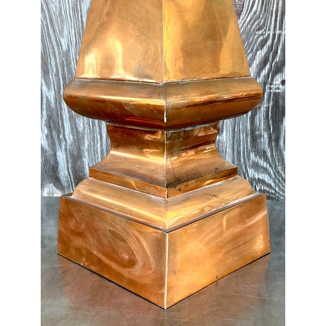 Late 20th Century Vintage Boho Copper Spire For Sale - Image 5 of 6