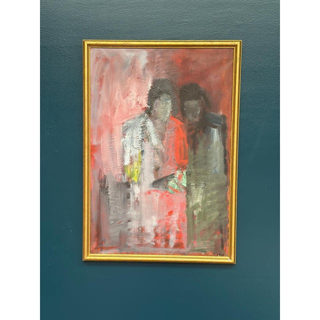 Ingvar Jigrud, The Two, 1960s, Oil on Canvas For Sale - Image 16 of 18