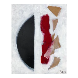Contemporary Abstract Painting "A Meditation Upon Modernism" Mixed Media on Canvas