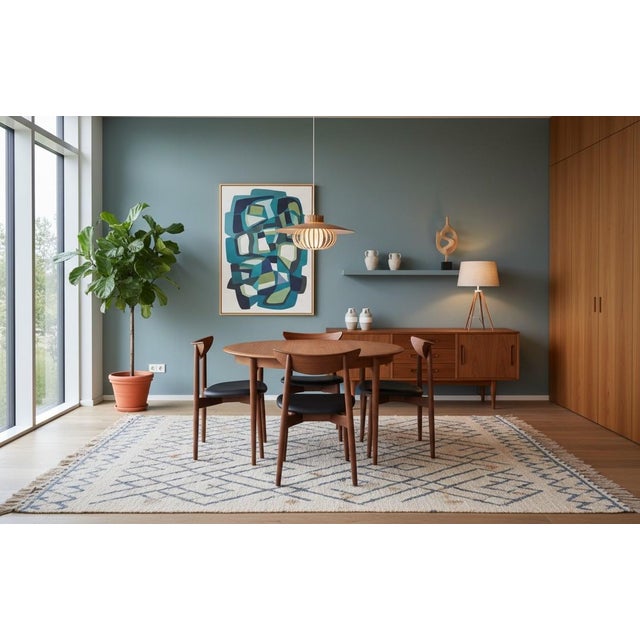 Round Teak Dining Table with Two Extension Leaves from Svend Aage Madsen, 1960s For Sale - Image 17 of 18