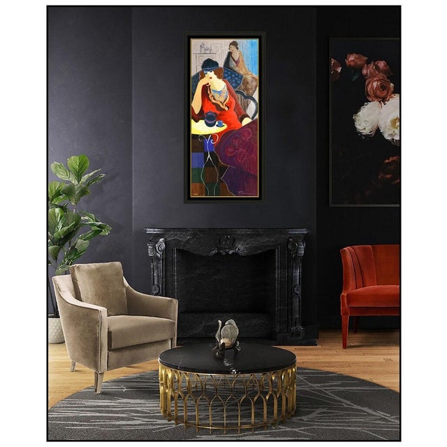 Message us to inquire about custom framing options! (Included for free with every purchase) The artwork here, "Tired at...