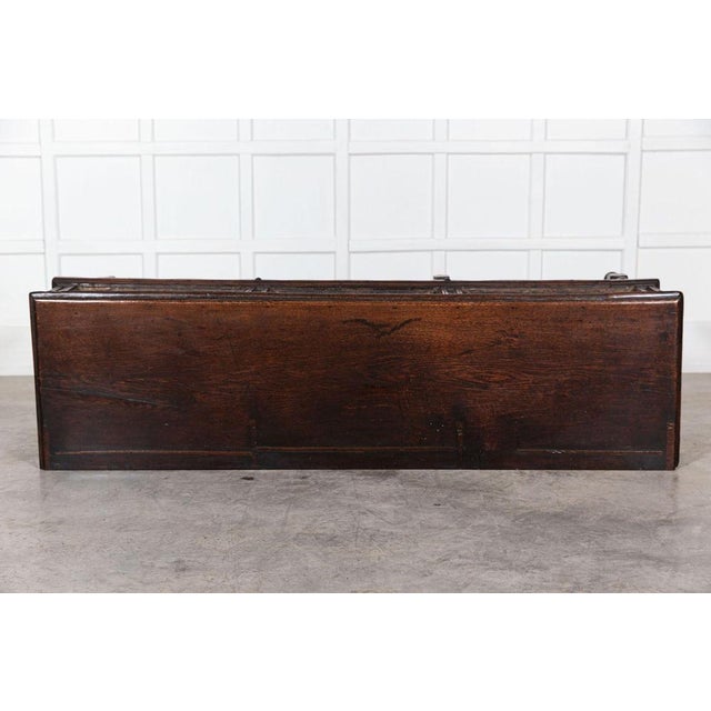 English Vernacular Oak Dresser Base, 1750s For Sale - Image 6 of 17