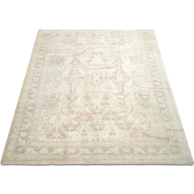 1960s 1960s Turkish Oushak Rug For Sale - Image 5 of 5