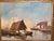 About 1950 oil on canvas, The lagoon, Valencia, Spain signed by Lopez with a beautiful frame Traditional landscape of...