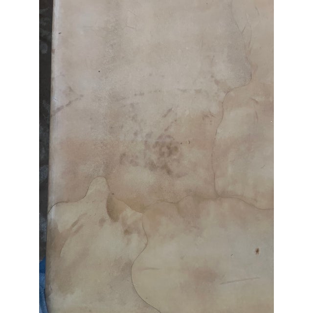 Beige Lacquered Goatskin Parchment Coffee Table, C. 1970's For Sale - Image 8 of 14