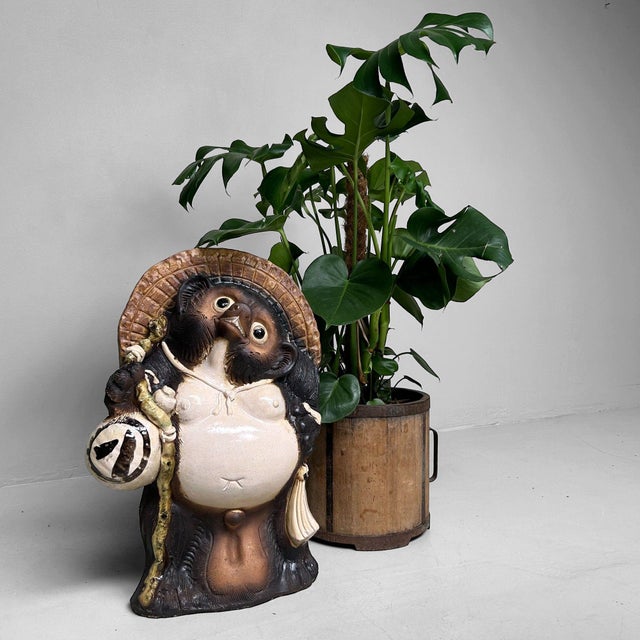 1960s Mid-Century Japanese Tanuki Shigaraki Pottery, 1960s For Sale - Image 5 of 16