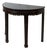 Antique Chinese Black Lacquer Demi-Lune Console Table For Sale