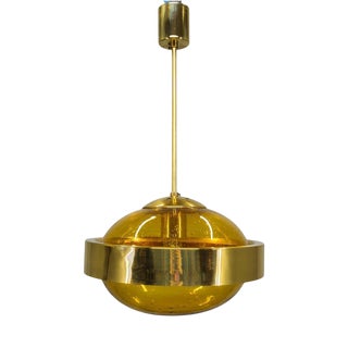 Space Age Ufo Pendant Lamp from Kamenický Šenov, Former Czechoslovakia, 1970s For Sale