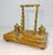 Metal Antique French Siena Marble Bronze Dual Dolphin Empire Statue Desk Inkwell Stand For Sale - Image 7 of 14