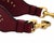 Christian Dior Medium Lady Dior Cannage Studded Burgundy Leather Bag With Strap For Sale - Image 9 of 12