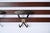 1960s Italian Coat Rack in Teak, Brass and Black Enameled Iron, Italy, 1960s For Sale - Image 5 of 17