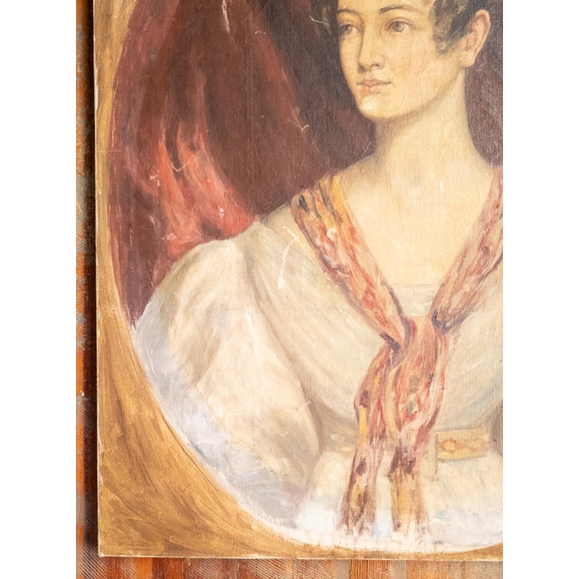 20th Century Portrait of a Lady in 19th Century Style For Sale In New York - Image 6 of 12