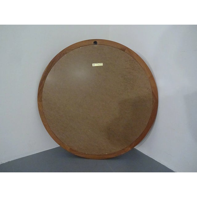 Large Danish Teak Mirror by Bernhard Pedersen for Viby, 1960s For Sale - Image 12 of 18