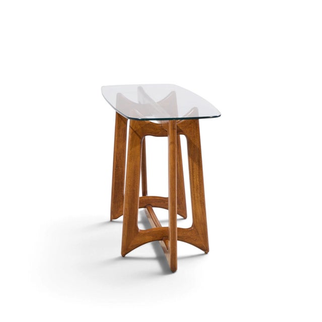 Mid 20th Century Adrian Pearsall for Craft Associates Mid Century Sculptural Walnut Console Table For Sale - Image 5 of 9