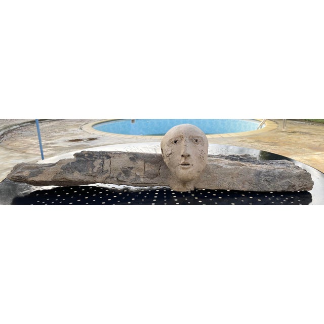 Cream F. Carrasco, Modern Sculpture, 2000, Clay For Sale - Image 8 of 8