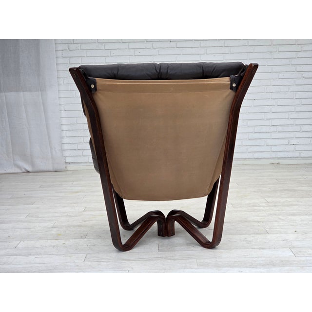 Norwegian Viking Lounge Chair by Jim Myrstad, 1970s For Sale - Image 9 of 18