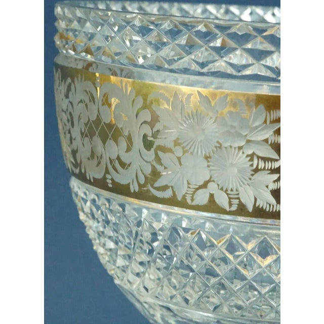 Vintage Crystal Cup Vase by Val Saint Lambert Factory, 1940s For Sale - Image 10 of 18