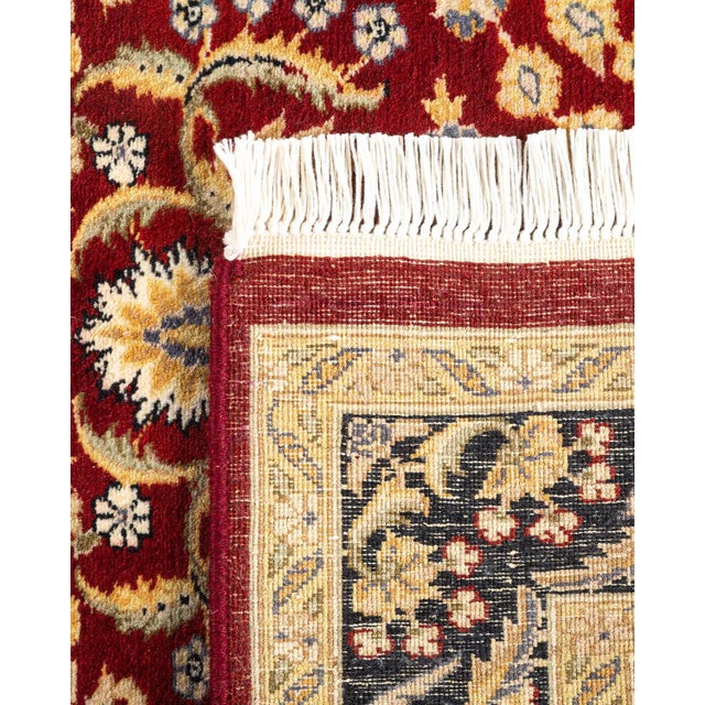 2000 - 2009 Mogul, One-of-a-Kind Hand-Knotted Area Rug - Red, 3' 0" x 4' 9" For Sale - Image 5 of 8
