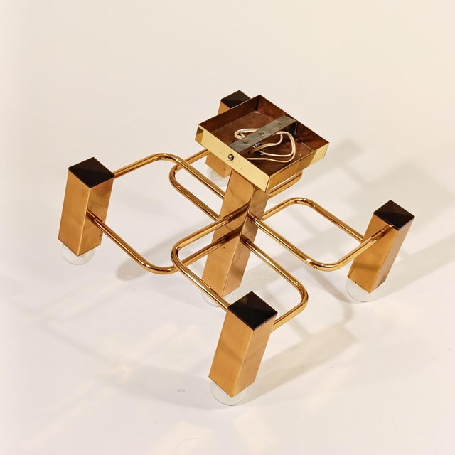 Italian Ceiling Lamp by Gaetano Sciolari, 1970s For Sale - Image 11 of 15