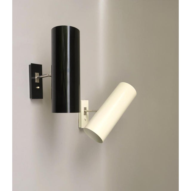Mid-Century Modern Minimalist Nickel-Plated Wall Lights from Bünte & Remmler, Set of 2 For Sale - Image 3 of 18