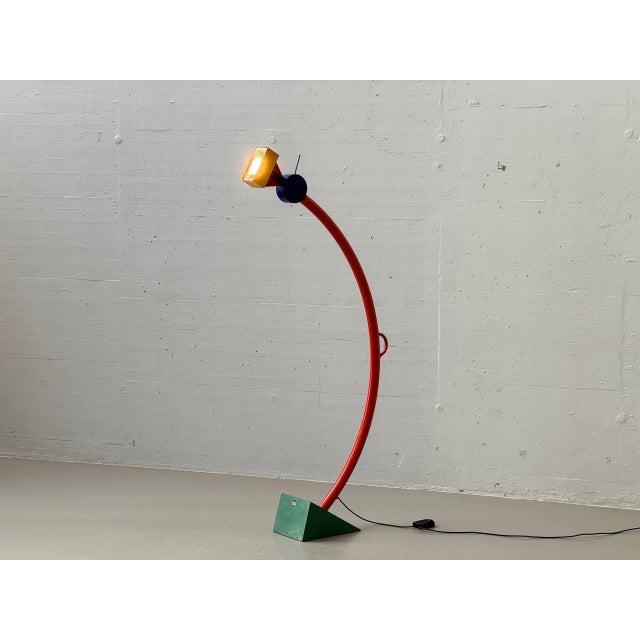 An exceptionally rare, early treetops floor lamp, designed in 1981 by ettore sottsass. This model is among the most iconic...