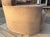 Circular Swivel Chair in Camel Toned Suede For Sale - Image 11 of 16