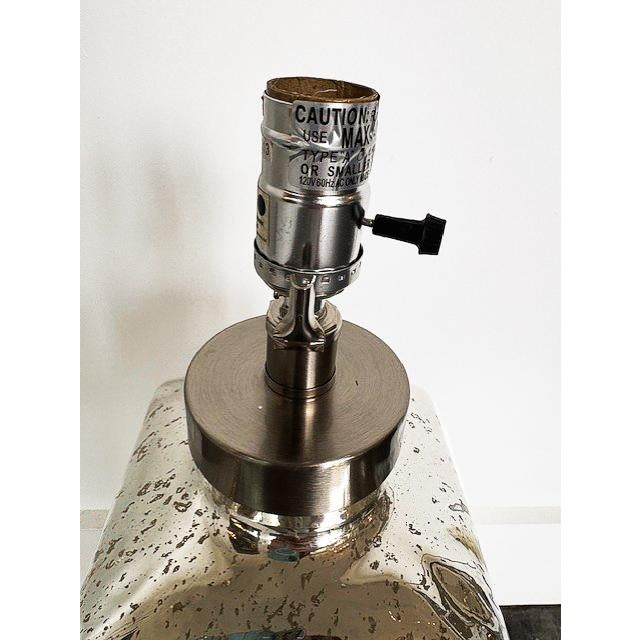 Modern Mercury Glass Table Lamp For Sale - Image 3 of 4