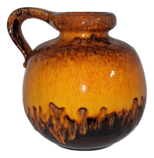 Vintage Ceramic Vase in Fat Lava Style from Scheurich, 1970s