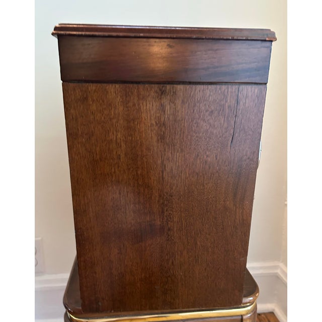 Hermès Mid Century Mahogany Equestrian Waste Bin For Sale - Image 4 of 8