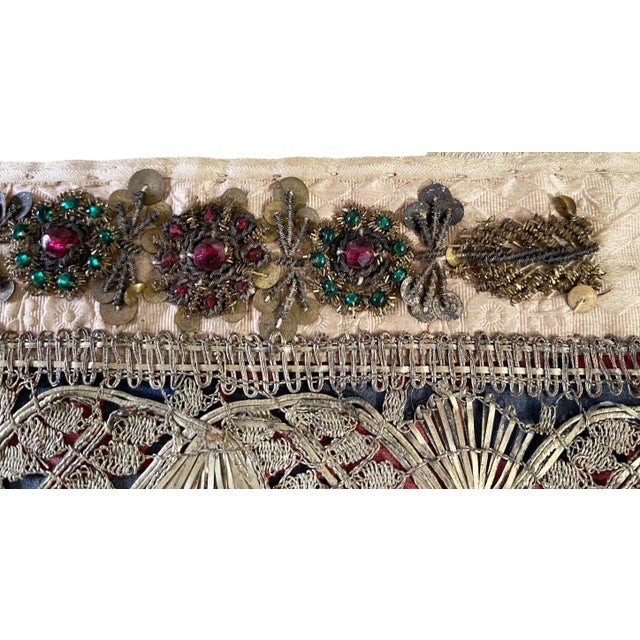 Textile Antique European Church Embroidered Chalice Cover For Sale - Image 7 of 8