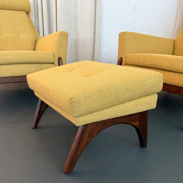 1960s Sculptural Mid-Century Modern Adrian Pearsall Style High Back Lounge Chair Set For Sale - Image 10 of 15
