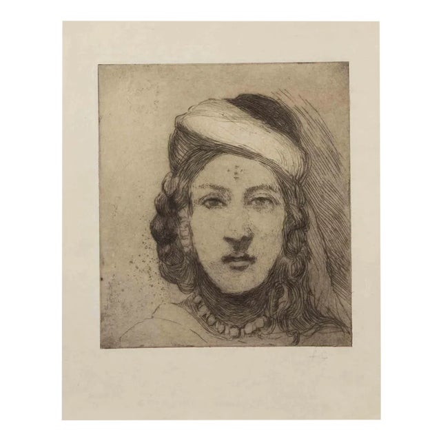 Francis Brooks Chadwick, Portrait, Etching, 1915 For Sale