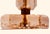 Art Deco 1950s Apricot Glass Table Lamp For Sale - Image 3 of 8