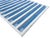 Not Yet Made - Made To Order Handmade Cotton Area Rug, Sky Blue and White Cotton Vegetable Dyed Striped Dhurrie-9'x12' For Sale - Image 5 of 12