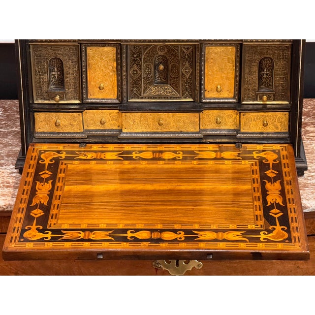 Black Early 17th Century Italian Traveling Cabinet For Sale - Image 8 of 15