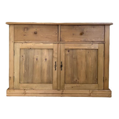 Rustic Buffet in Softwood For Sale