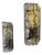 Glass and Brass Wall Lights attributed to Carl Fagerlund for Orrefors, 1970s, Set of 2 For Sale