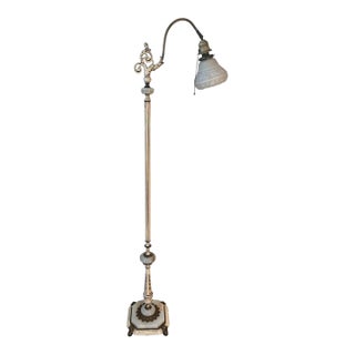 1930s Shabby Chic Floor Lamp For Sale