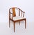 A Pair of China Chairs by Hans J. Wegner for Fritz Hansen. Designed in 1944 and manufactured by Fritz Hansen. Stained...