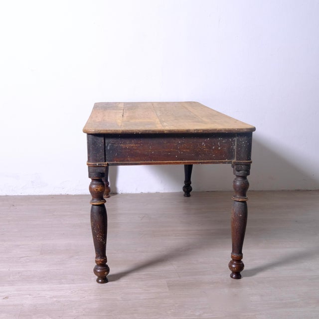 Antique Rustic Wooden Table, Italy, Late 19th Century For Sale - Image 9 of 18