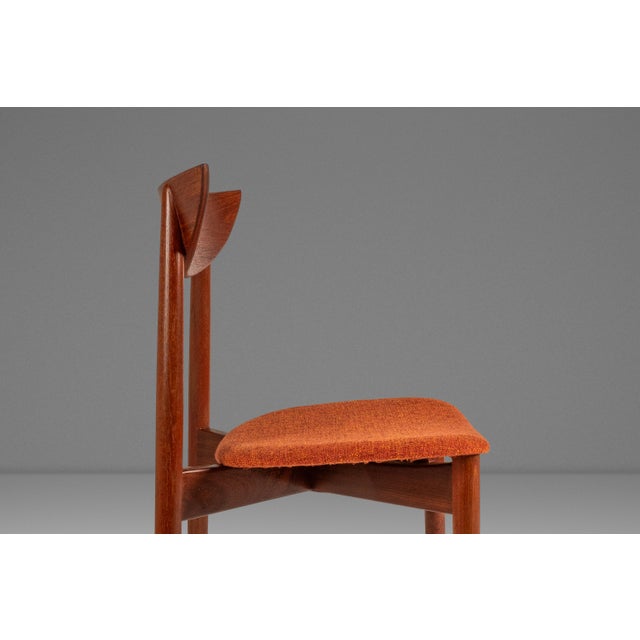 Rare Danish Mid-Century Modern Desk / Side Chair in Teak & New Fabric by Harry Østergaard for Randers Møbelfabrik, Denmark, C. 1960s For Sale - Image 9 of 18