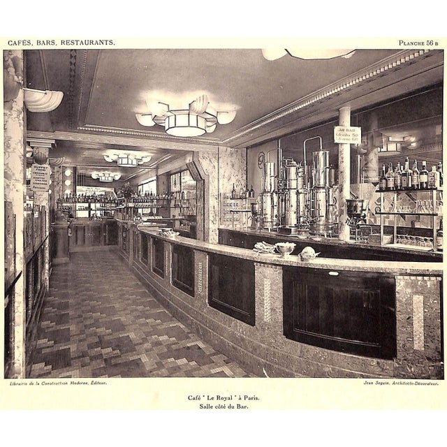 Paper "Cafes-Bars Restaurants Ii" 1925 For Sale - Image 7 of 12