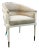 Caracole Signature Modern Gray Velvet Arm Chair For Sale