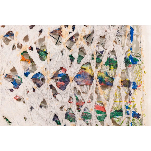 William Weege Signed Abstract Postmodern Pulp Paper Sculpture in Shadowbox 21/40 For Sale In Detroit - Image 6 of 8