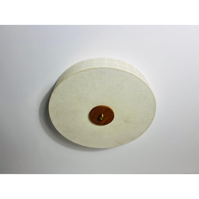 Mid 20th Century Round Mid-Century Modern Cocoon Flush Mount, 1960s, Italy For Sale - Image 5 of 9