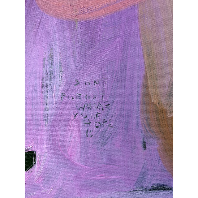 Pink Abstract Oil Painting by Piper Bridwell “Cherry on Top” For Sale In Oklahoma City - Image 6 of 7